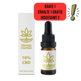 CBD Öl Hemp Farms CBD Oil 10% 10ml. Full Spectrum