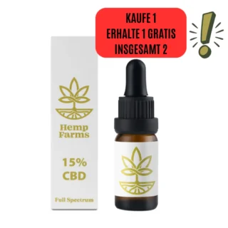 CBD Öl Hemp Farms CBD Oil 15% 10ml. Full Spectrum
