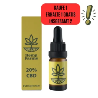 CBD Öl Hemp Farms CBD Oil 20% 10ml. Full Spectrum