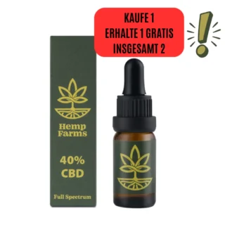 CBD Öl Hemp Farms CBD Oil 40% 10ml. Full Spectrum