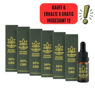 CBD Öl Full Spectrum – Super Combo 6 x 30 % (18000 mg)