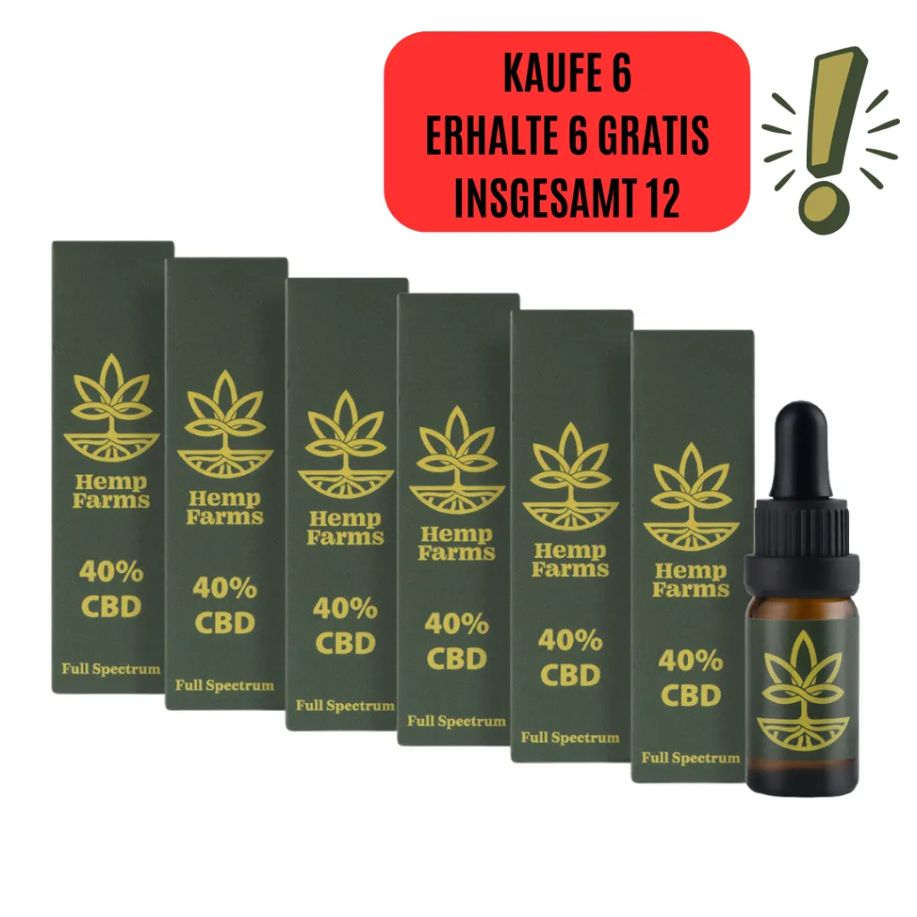 CBD Öl Full Spectrum – Super-Kombo 6 x 40 % (24000 mg) Spring Promo