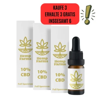 CBD Öl Hemp Farms Combo 10%+10%+10% 30ml. Full Spectrum Spring Promo