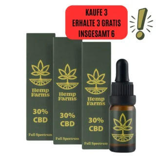 CBD Öl Hemp Farms Combo 30%+30%+30% 30ml. Full Spectrum