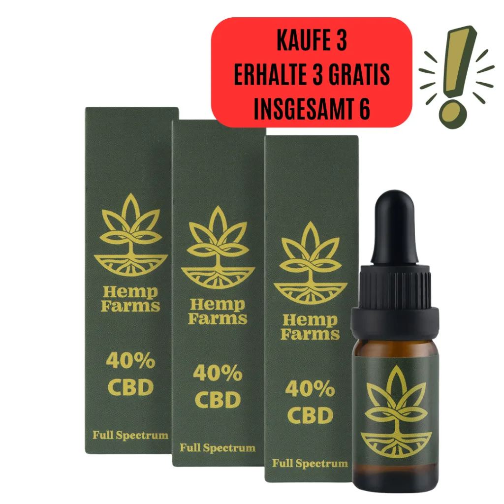 CBD Öl Hemp Farms Combo 40%+40%+40% 30ml. Full Spectrum Spring Promo